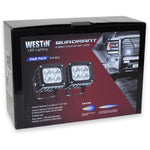 Load image into Gallery viewer, Westin Quadrant LED Auxiliary Light 3 inch x 2.5 inch Flood w/5W Cree (Set of 2) - Black