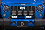 Load image into Gallery viewer, Diode Dynamics Jeep JK SS5 4-Pod CrossLink Grille Lightbar Kit Sport - White Combo