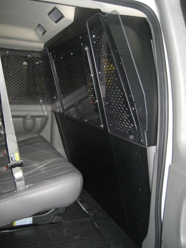 Havis Front Partition With Emergency Exit Hatch For Chevrolet Vans With Slide-Out Door