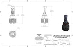 Load image into Gallery viewer, Diode Dynamics P13W Yellow SL2 LED Bulbs (pair)