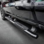 Load image into Gallery viewer, Westin 19-20 Chevrolet/GMC Silverado/Sierra 1500 Double Cab PRO TRAXX 4 Oval Nerf Step Bars - Black