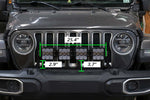 Load image into Gallery viewer, Diode Dynamics Jeep JL SS5 4-Pod CrossLink Grille Lightbar Kit Sport - White Combo