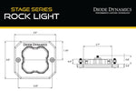 Load image into Gallery viewer, Diode Dynamics Stage Series Rock Light Flush Mount Adapter Kit (one)