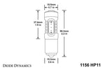 Load image into Gallery viewer, Diode Dynamics 1156 LED Bulb HP11 LED - Amber (Pair)
