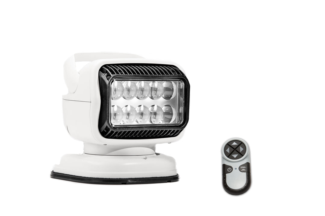 GOLIGHT LED SPOT PORTABLE LIGHT-PERM.SHOE HANDHELD WIRELESS REMOTE WHITE