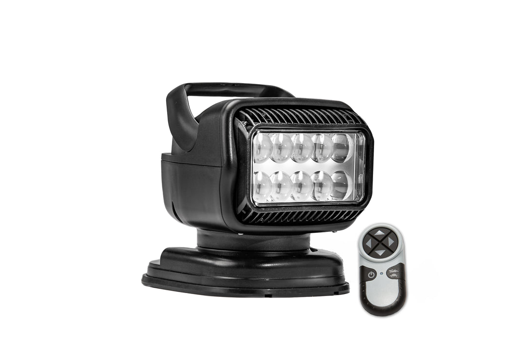 GOLIGHT GT LED 12 VOLT LED PORTABLE LIGHT-MAG.SHOE HANDHELD WIRELESS REMOTE BLACK