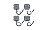 Load image into Gallery viewer, Diode Dynamics Stage Series SXS Rock Light Installer Kit - RGBW M8 w/Controller (4-pack)