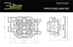 Load image into Gallery viewer, Diode Dynamics SS3 Pro Type X Kit ABL - Yellow SAE Fog