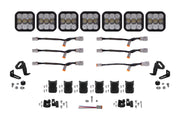 Diode Dynamics SS5 Pro Universal CrossLink 7-Pod Lightbar - White Combo