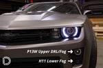 Load image into Gallery viewer, Diode Dynamics 12-15 Chevrolet Camaro DRL Fog Kit ZL1 Stage 2 (P13W HP48/H11 SLF White)
