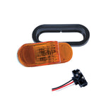 Load image into Gallery viewer, Abrams Amber 6&quot; Oval 9 LED Mid-Turn Trailer Lights
