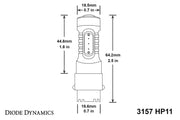 Diode Dynamics 3157 LED Bulb HP11 LED - Amber Set of 6