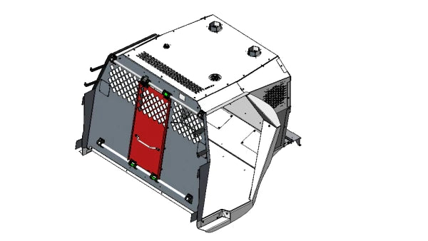 Havis Extended K9 Transport System For 2020-2025 Ford Interceptor Utility - White