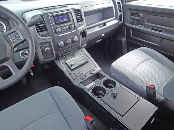 Havis Vehicle-Specific 22" Angled Console for 2013-2024 Dodge Ram Retail Pickup Truck