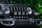 Diode Dynamics Jeep JL SS5 4-Pod CrossLink Grille Lightbar Kit Sport - White Combo