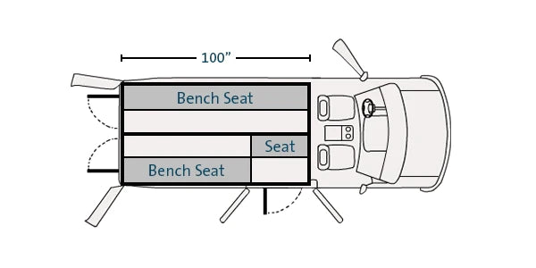Havis Prisoner Transport Insert 100"  3 Compartment(s)