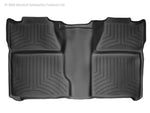 Load image into Gallery viewer, WeatherTech 07-13 Chevrolet Silverado Crew Cab Rear FloorLiner - Black