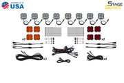 Diode Dynamics Stage Series Single-Color LED Rock Light Kit - 8-Pack