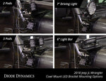 Load image into Gallery viewer, Diode Dynamics 18-21 Jeep JL Wrangler/Gladiator SS3 Cowl LED Bracket Kit - White Pro