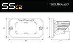 Load image into Gallery viewer, Diode Dynamics Stage Series 2in LED Pod Sport - Yellow Combo Flush ABL (Single)
