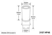 Diode Dynamics 3157 LED Bulb HP48 LED - Red (Single)