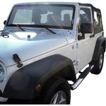 Load image into Gallery viewer, Westin 2007-2017 Jeep Wrangler 2dr PRO TRAXX 4 Oval Nerf Step Bars - SS