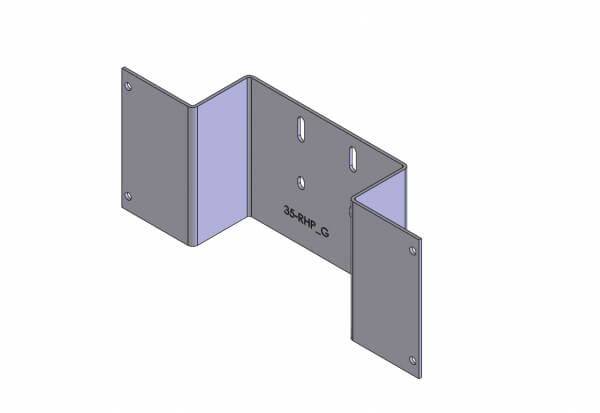 Havis 1-Piece Equipment Mounting Bracket, 3.5    Mounting Space,     Fits AceK9 Hot-N-Pop Control He