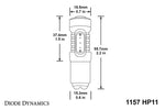 Load image into Gallery viewer, Diode Dynamics 1157 LED Bulb HP11 LED - Amber Four
