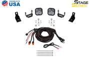 Diode Dynamics 2022+ Ford Maverick, C2 Sport Stage Series Ditch Light Kit White Combo