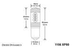Load image into Gallery viewer, Diode Dynamics 1156 XP80 LED - Amber (Pair)