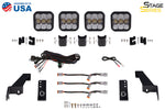 Load image into Gallery viewer, Diode Dynamics Jeep JL SS5 4-Pod CrossLink Grille Lightbar Kit Sport - Yellow Combo