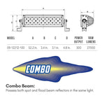 Load image into Gallery viewer, Westin B-FORCE LED Light Bar Double Row 12 inch Combo w/3W Cree - Black
