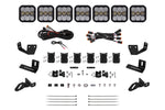 Load image into Gallery viewer, Diode Dynamics Prinsu/Sherpa Roof Racks- SS5 7-Pod CrossLink Mounting Kit - Sport White Combo