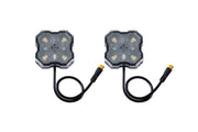 Diode Dynamics Stage Series Single Color LED Rock Light - Amber M8 (2-pack)