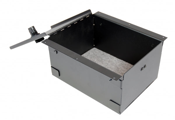 Havis 9" Accessory Pocket W/Hinged Lid & Lock, 4.5" Deep