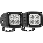 Load image into Gallery viewer, Westin Quadrant LED Auxiliary Light 3 inch x 2.5 inch Flood w/5W Cree (Set of 2) - Black