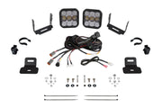 Diode Dynamics 17-24 Can-Am Maverick X3 SS5 Stage Series Ditch Light Kit - Pro White Combo