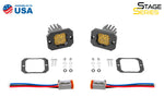 Load image into Gallery viewer, Diode Dynamics Stage Series C1 LED Pod Sport - Yellow Flood Flush ABL (Pair)