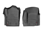 Load image into Gallery viewer, WeatherTech 15+ Chevy Silverado 3500 Regular Cab w/o Floor Shift &amp; No PTO Front FloorLiners - Black