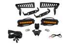 Load image into Gallery viewer, Diode Dynamics 18-21 Jeep JL Wrangler/Gladiator SS6 Cowl LED Bracket Kit - Amber Driving