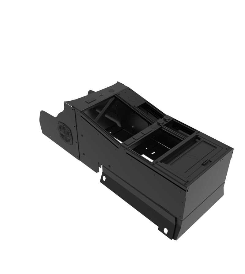 Havis Vehicle-Specific 15" Wide Angled Console With PocketJet 8 Printer Module For 2025 Chevrolet Tahoe Police Pursuit Vehicle