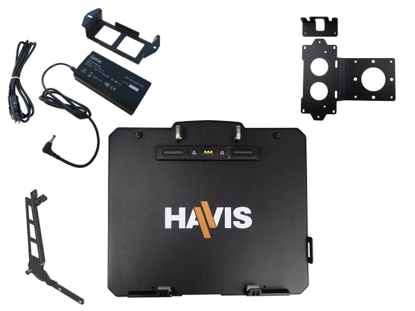 Havis Package Cradle (no dock) with LPS-140 (120W Vehicle Power Supply with LPS-208), LPS-211 (Multi