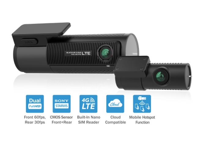 BlackVue DR750X-2CH LTE Plus Sonny STARVIS Image Sensor Built-in 4G LTE/Cloud Dashcam/LTE Dashcam/ Dual Full HD 1080p