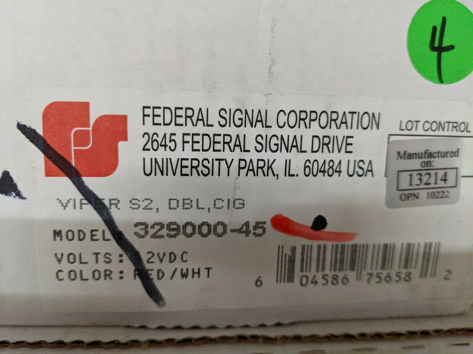 Federal Signal Viper S2 Deck Dash Light — Yp Signal Corp