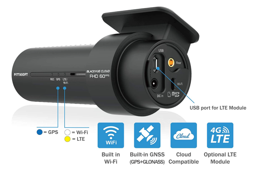 BlackVue DR750X-1CH Plus Full HD Sony STARVIS / Built in WIFI, 60FPS, GPS, LTE via Optional LTE Module