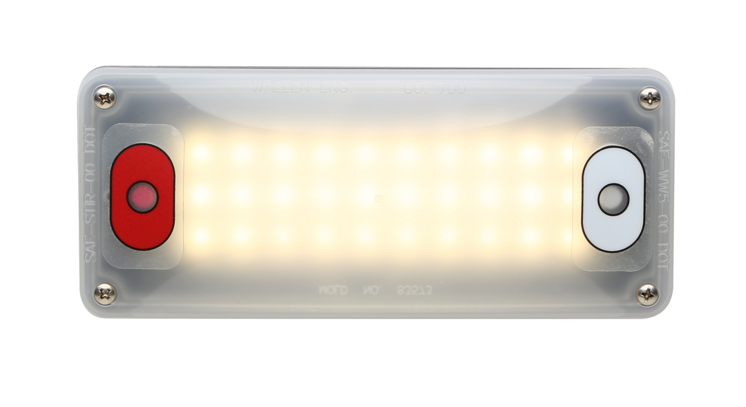 WHELEN 700 SERIES RED/WHT DOME LIGHT