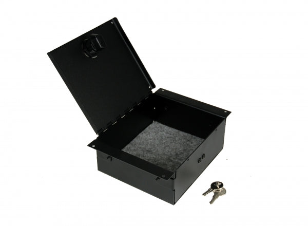 Havis 6" Accessory Pocket W/Hinged Lid & Lock, 2.5" Deep