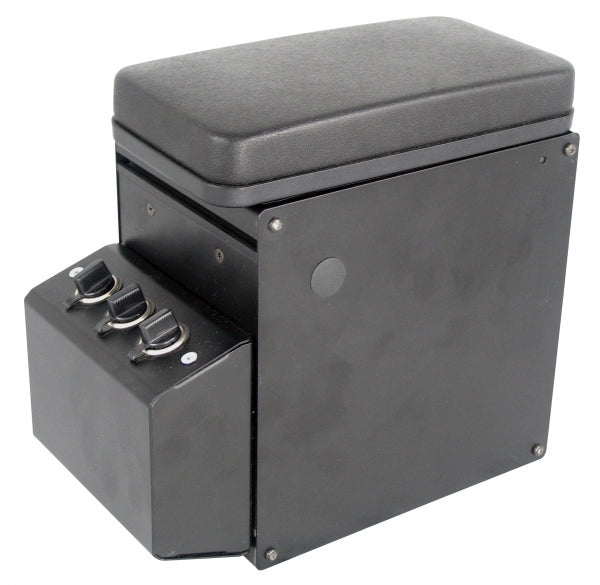 Havis Combination Box, External Mount, 3 Lighter Plug Outlets, Flip-Up Armrest