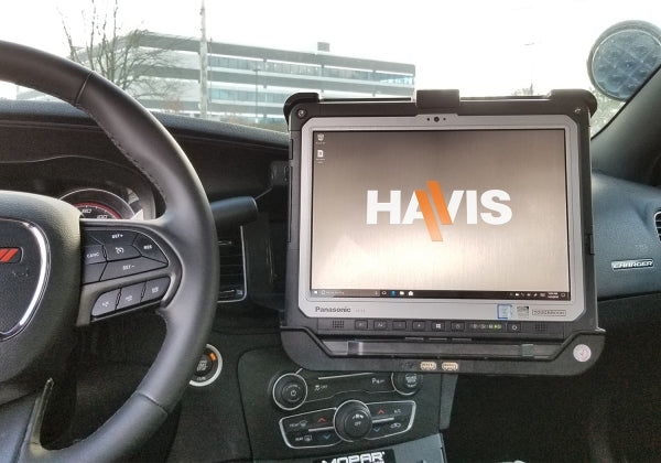 Havis Heavy-Duty Dash Mount for 2015-2021 Dodge Charger Police Pursuit and Charger SXT