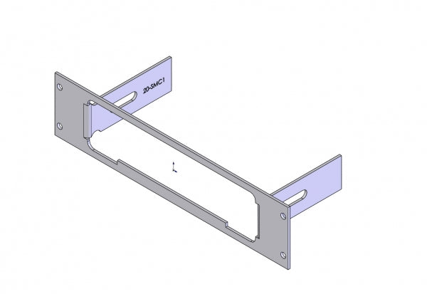 Havis 1-Piece Equipment Mounting Bracket, 2" Mounting Space, Fits Federal Signal SMC-1 Model 330104,